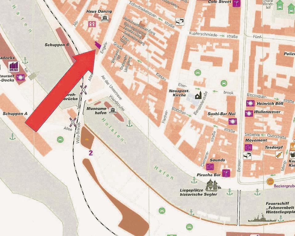 Likedeeler Am Stadthafen Lubeck Bilik gambar